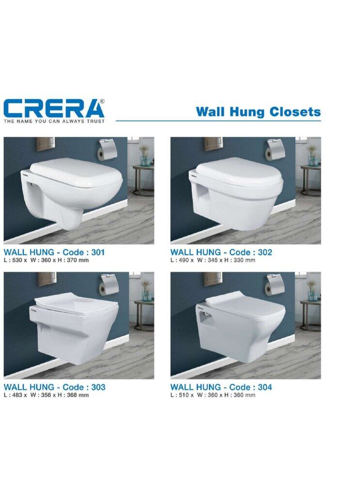 Wall hung closet range